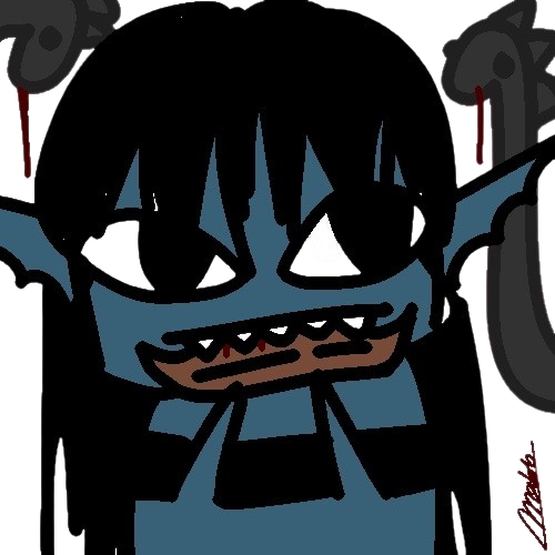 Character peeking from left top