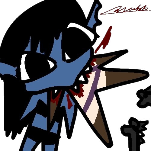 Character peeking from left middle